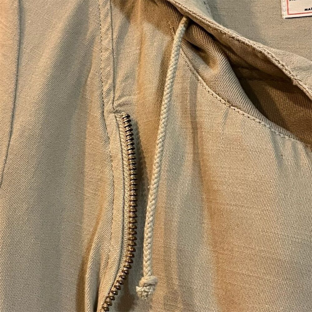 Free People Women's Hooded Moto Jacket Beige Size S Casual Travel - Picture 5 of 8
